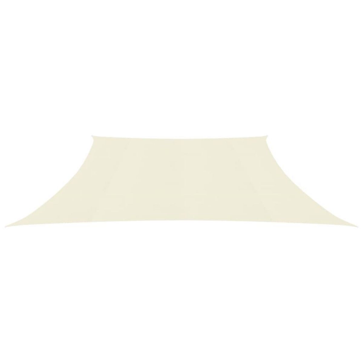 VIDAXL Voile d'ombrage 160 g/m^2 Creme 4/5x3 m PEHD