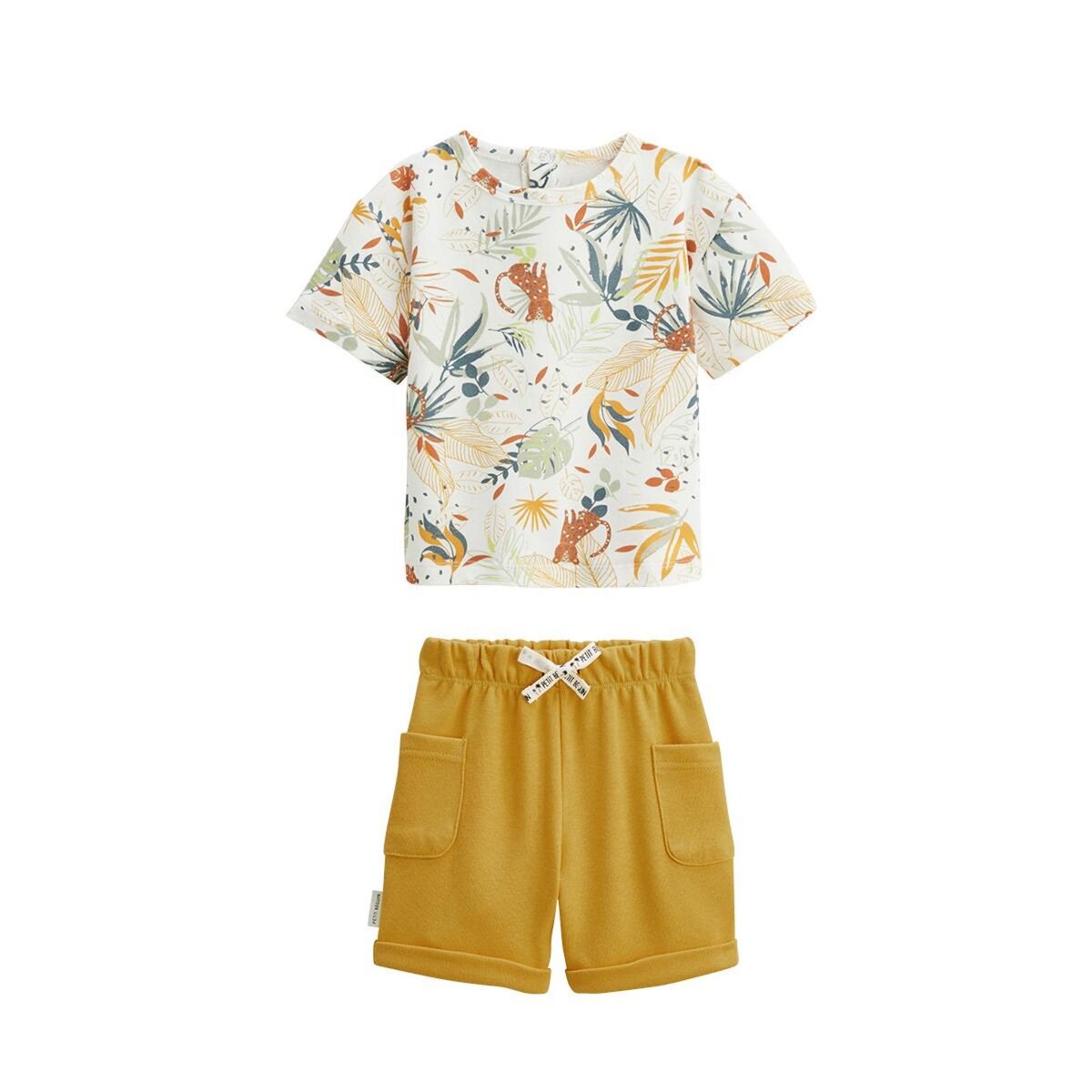 Petit Béguin Ensemble enfant t-shirt et short Wakae