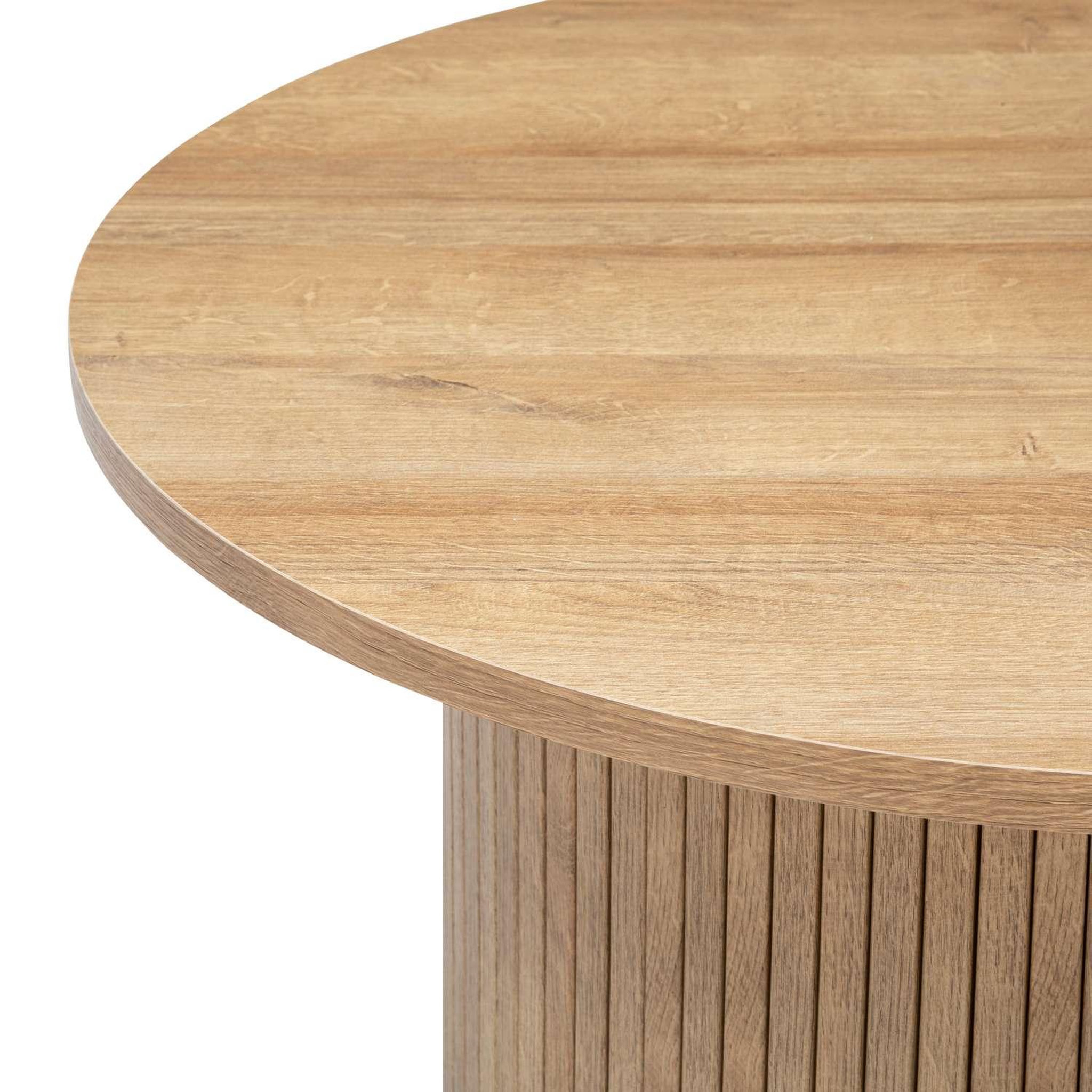Voir la diapositive 3 : ATMOSPHERA Table à café en bois colva - diam 70 cm - marron