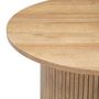 Voir la diapositive 3 : ATMOSPHERA Table à café en bois COLVA - Diam 70 cm - Marron