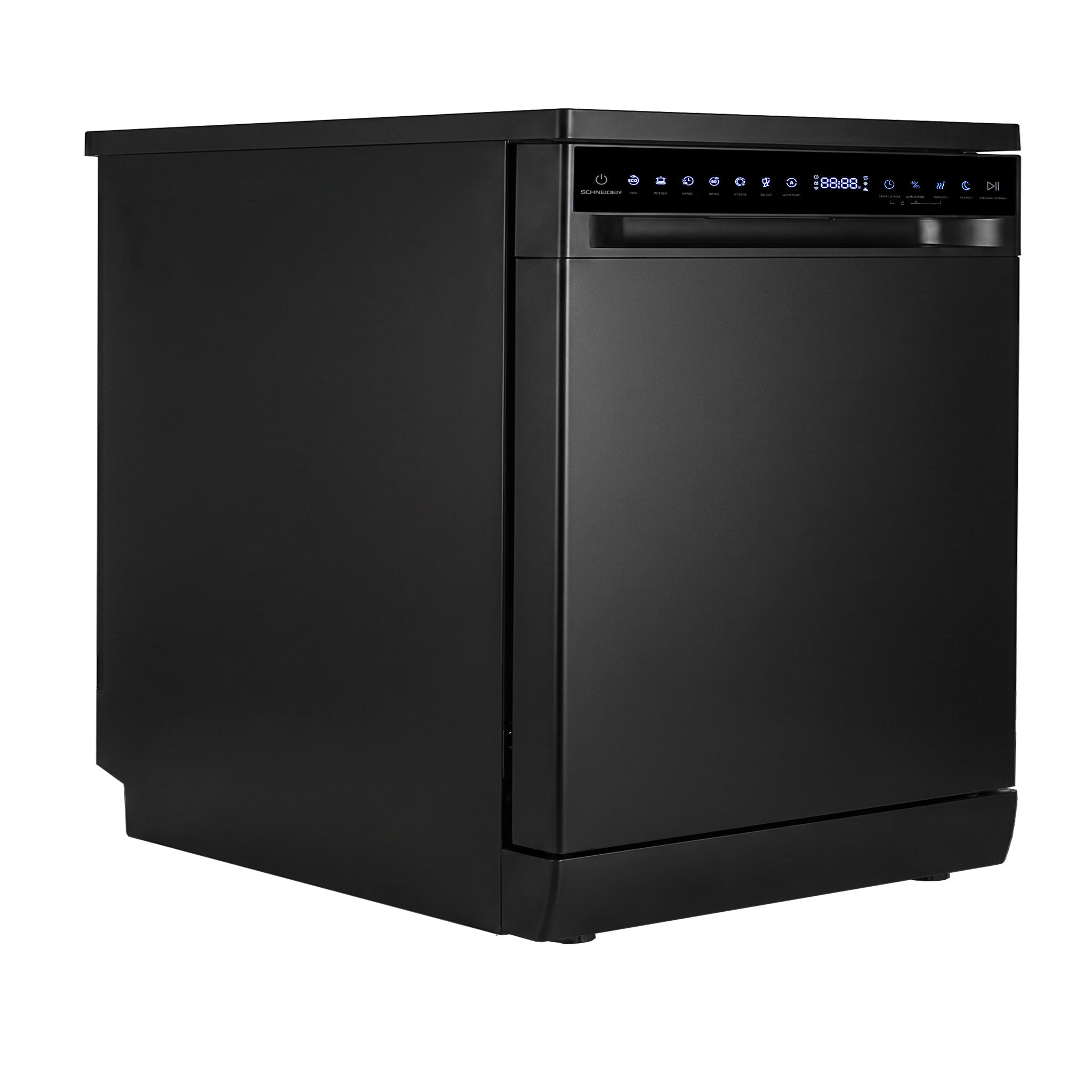 Voir la diapositive 4 : SCHNEIDER Schneider scdw1144cb - lave-vaisselle pose libre 11 couverts 45cm noir