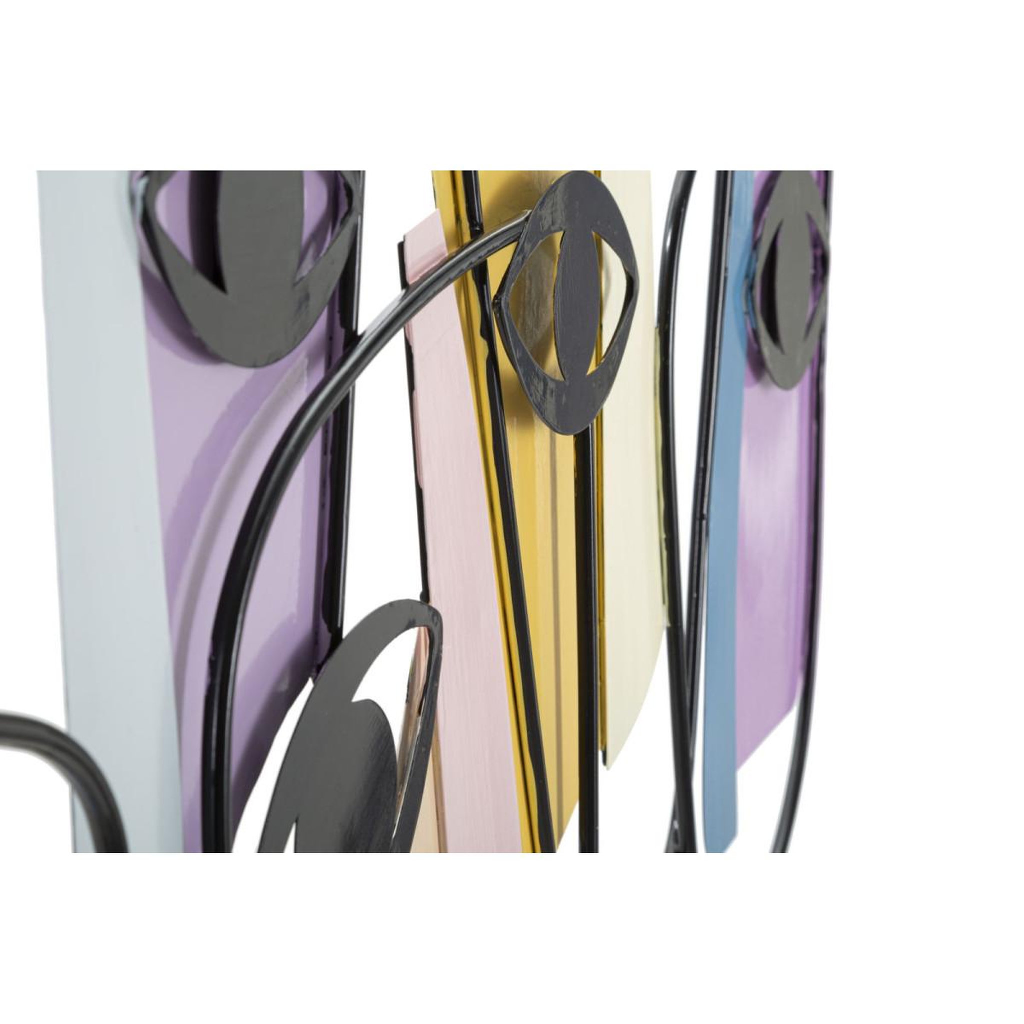 Voir la diapositive 3 : Paris Prix Décoration murale en métal  eyes  120cm multicolore