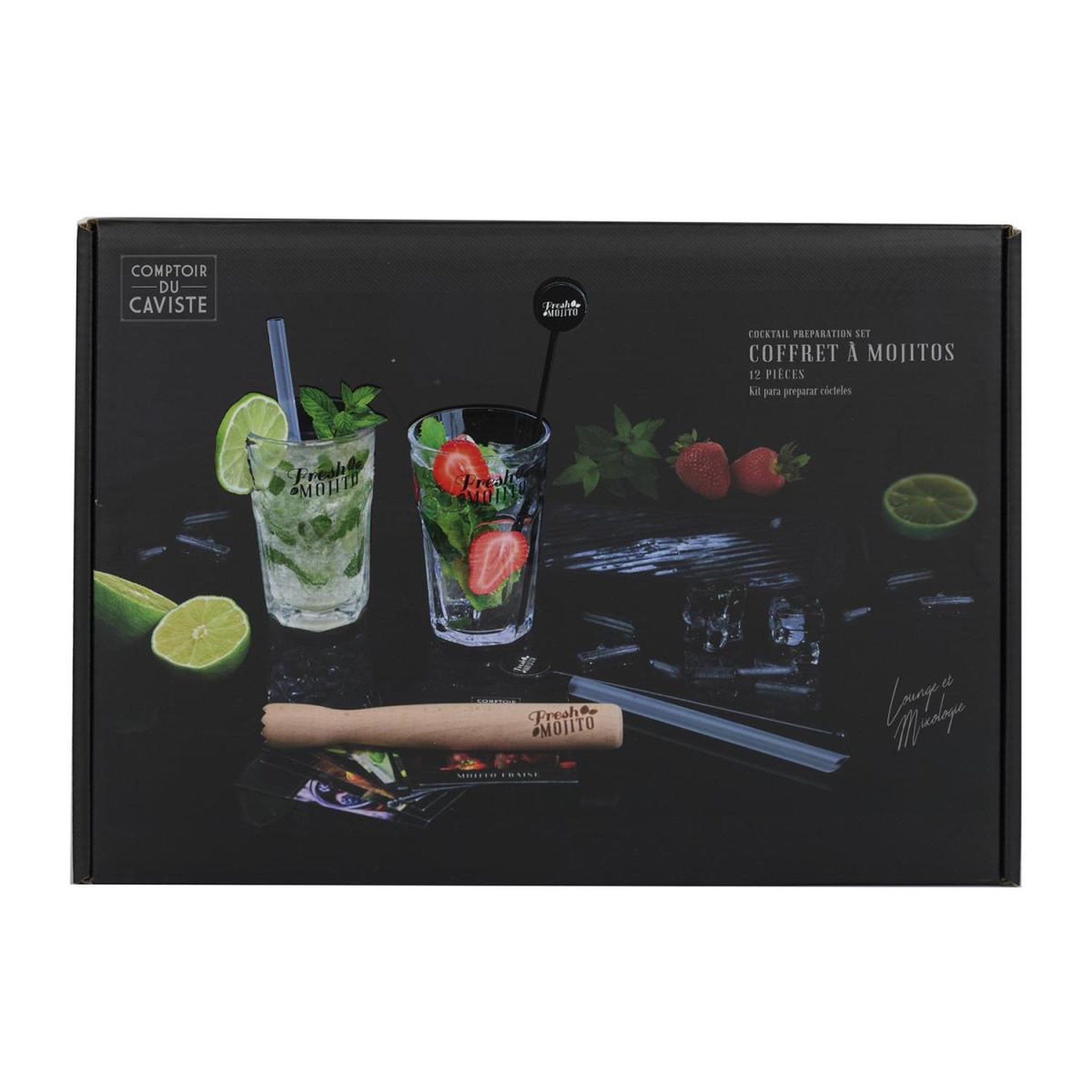 Voir la diapositive 6 : COOK CONCEPT Coffret mojito avec recette  fresh  40cm multicolore