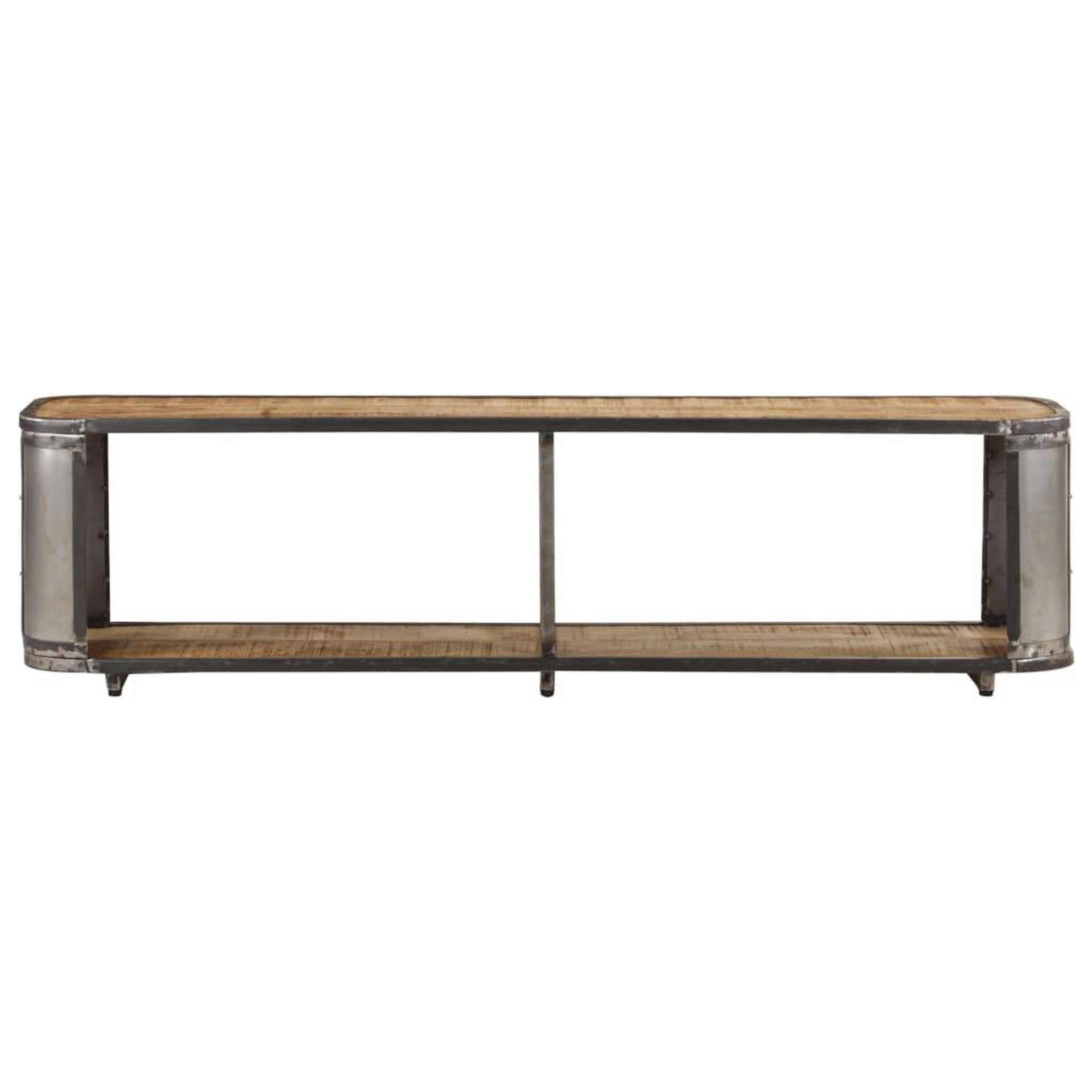 Voir la diapositive 2 : VIDAXL Meuble TV 150x30x40 cm Bois massif de manguier