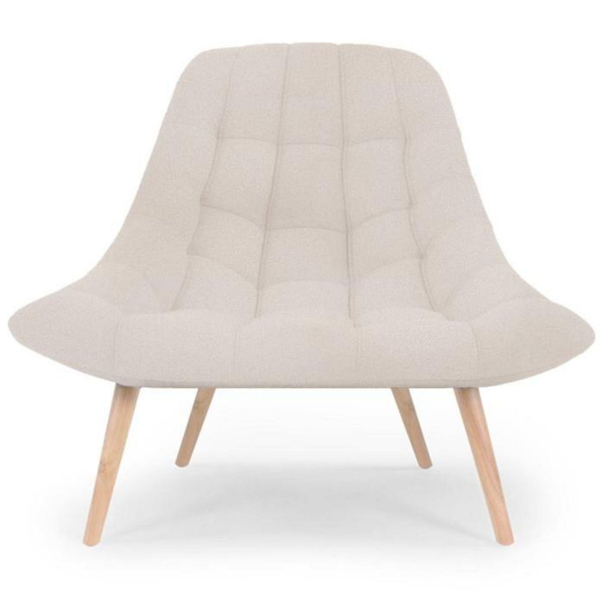 Paris Prix Fauteuil Scandinave Bouclette  Johan  102cm Beige