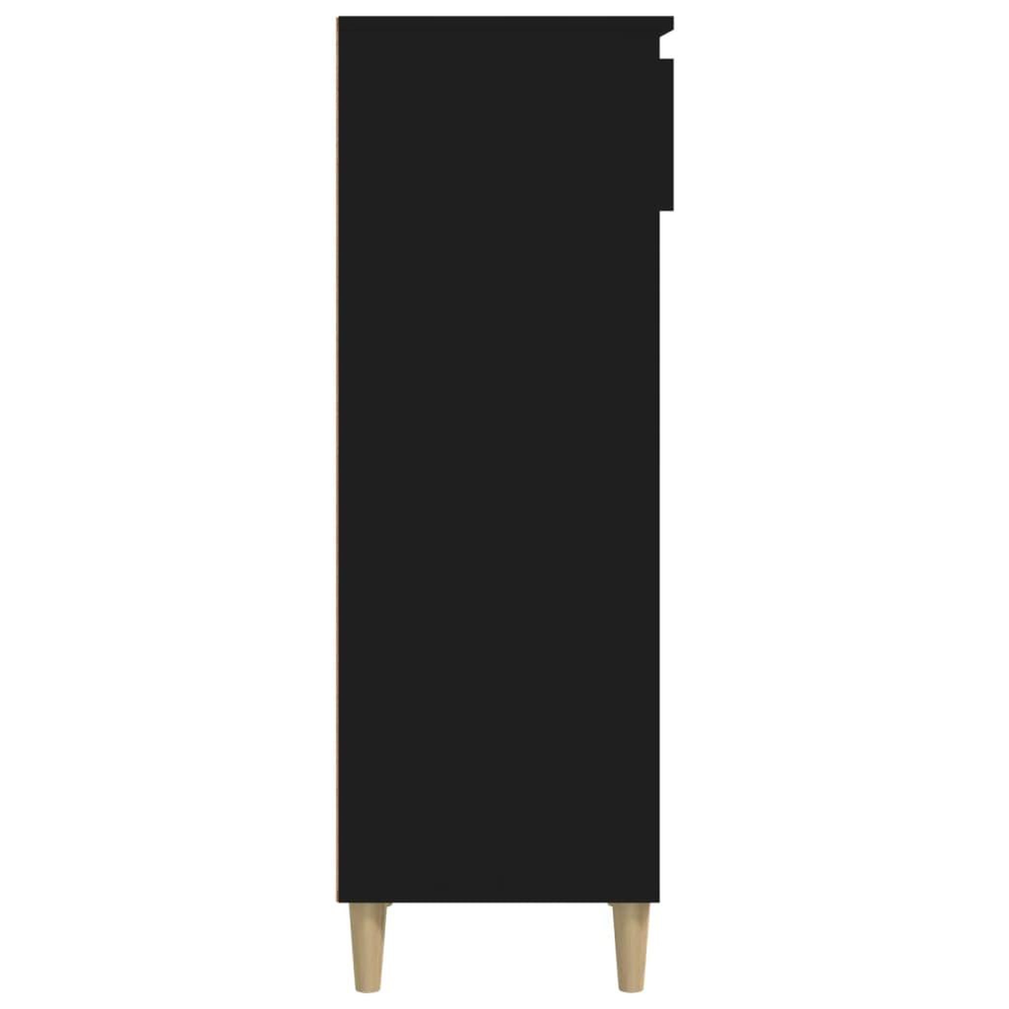 Voir la diapositive 5 : VIDAXL Armoire a chaussures Noir 40x36x105 cm Bois d'ingenierie
