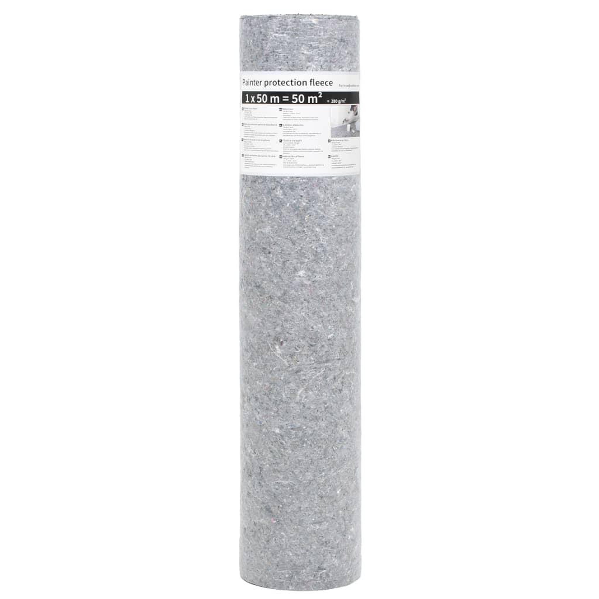 Voir la diapositive 3 : VIDAXL Bache de protection contre peinture 50 m 280 g/m² Gris