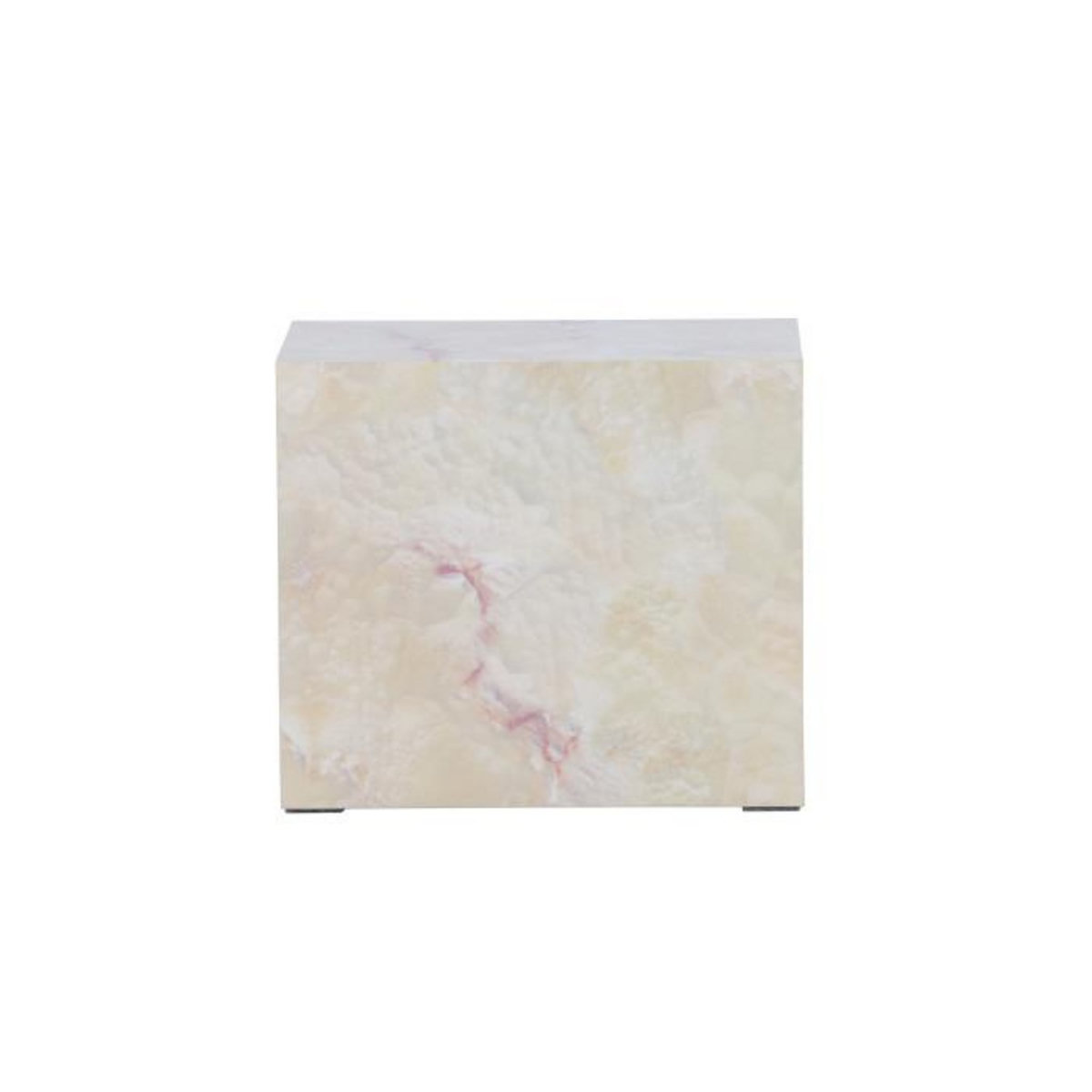 Paris Prix Table de Chevet Effet Pierre  York  35cm Beige