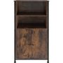 Voir la diapositive 2 : tectake Buffet style industriel Bois foncé industriel, rustique