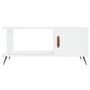 Voir la diapositive 5 : VIDAXL Table basse blanc 90x50x40 cm bois d ingénierie