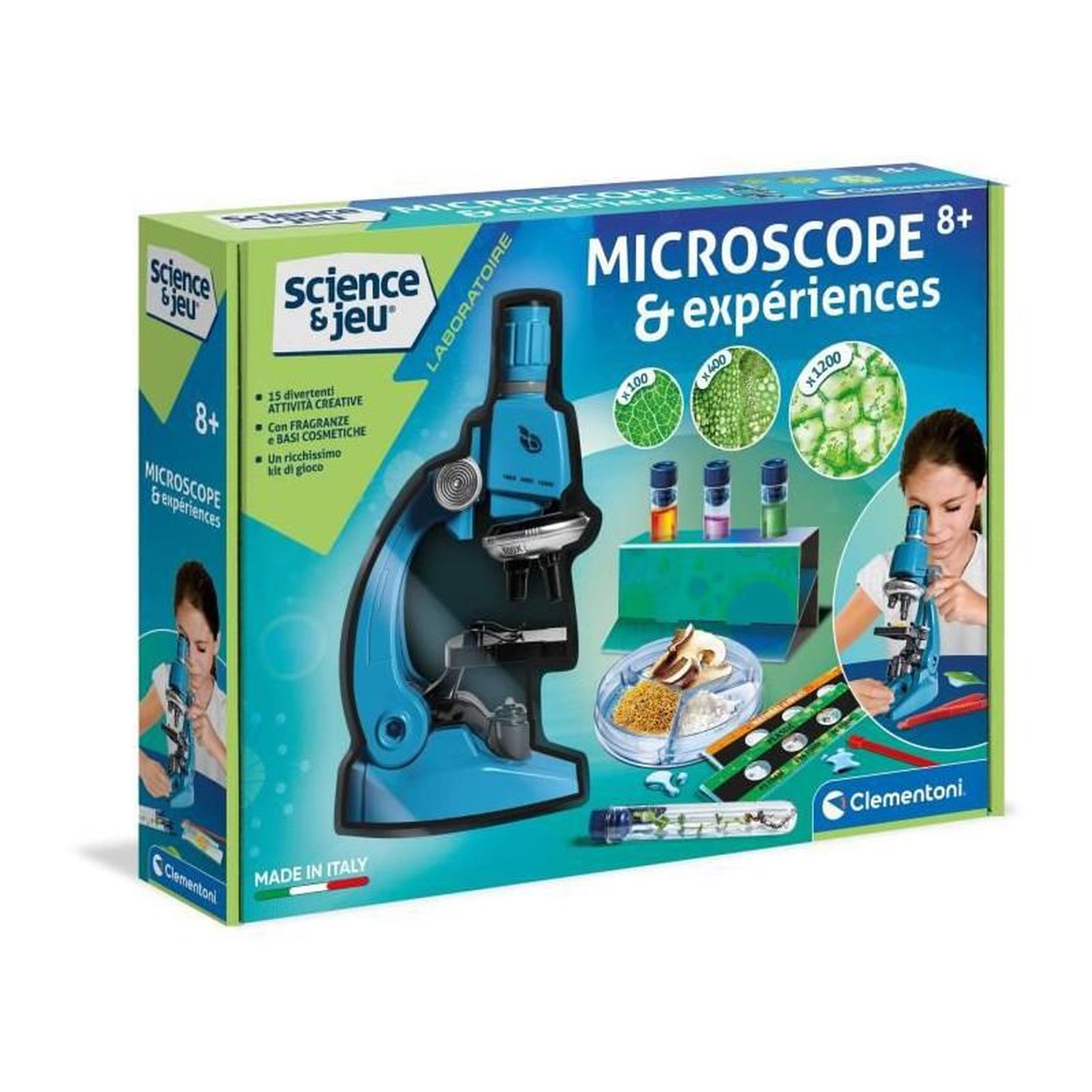 NEW BORN BABY Clementoni - Sciences et Jeu - Super Microscope Professionnel - 8 ans et +