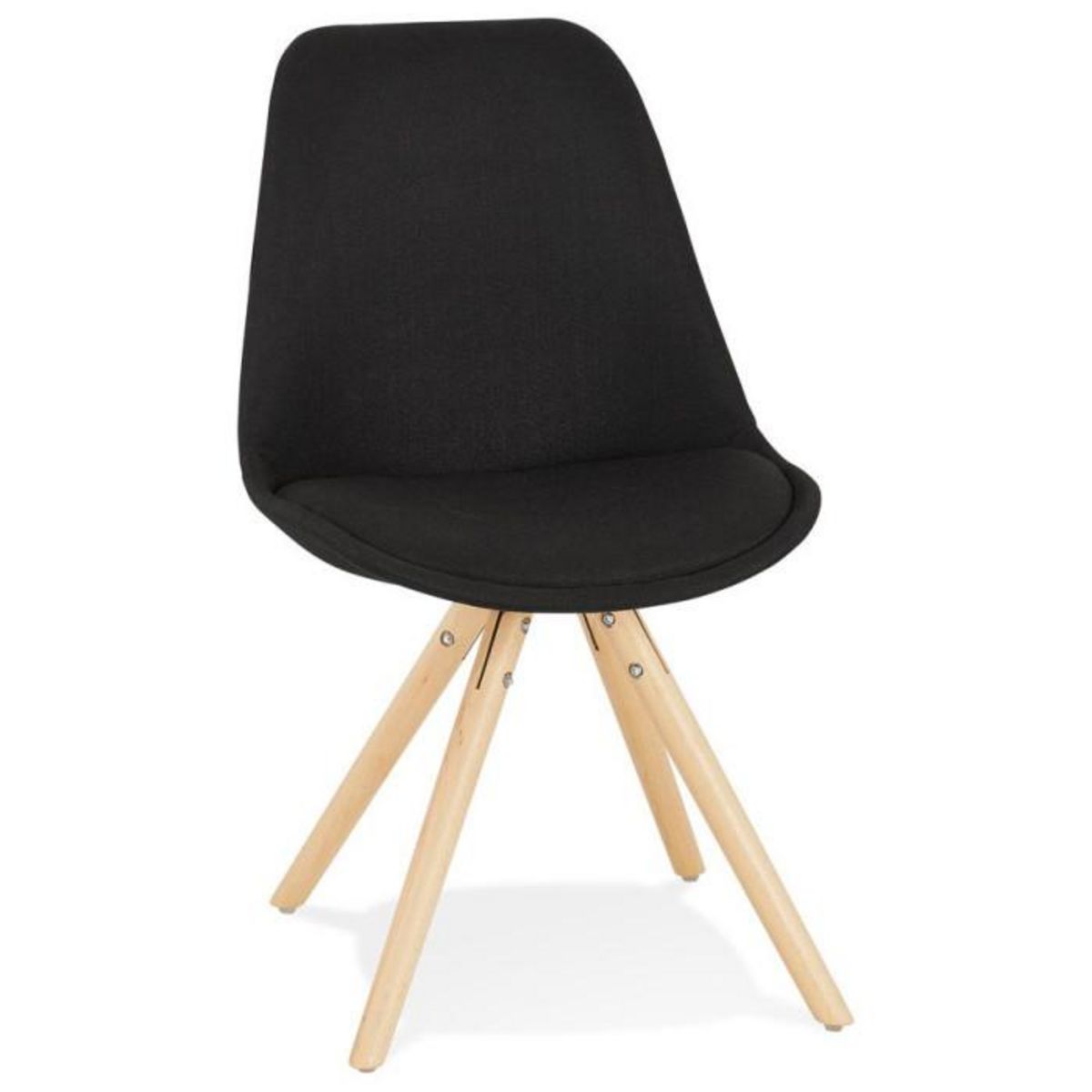 Paris Prix Chaise Scandinave  Lademo  82cm Noir & Naturel