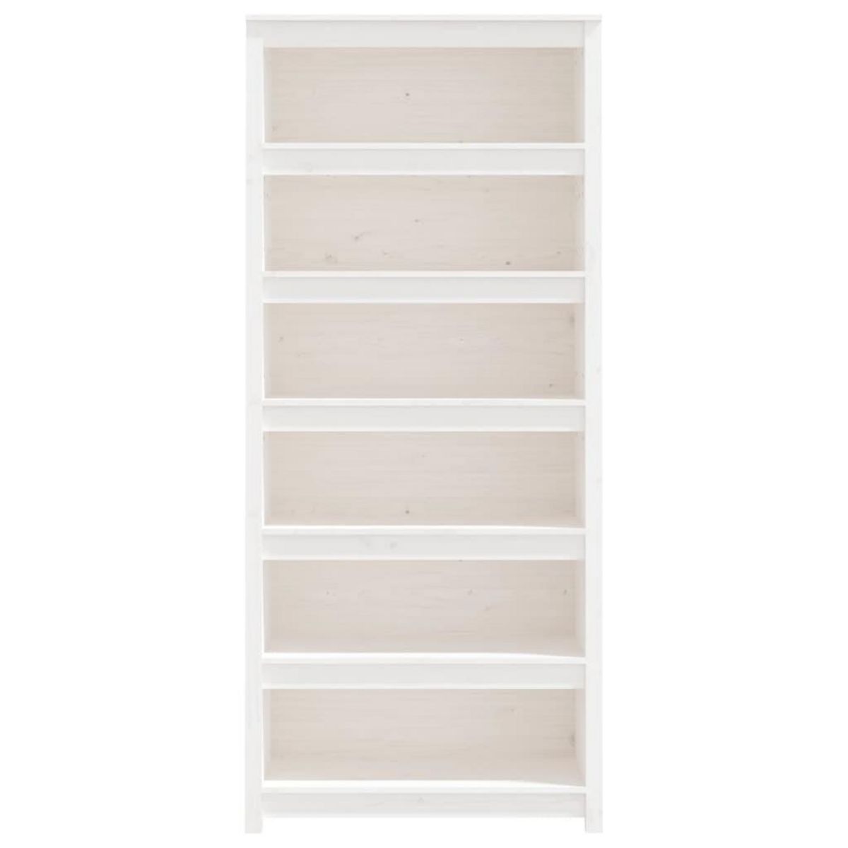 VIDAXL Bibliotheque Blanc 80x35x183 cm Bois de pin massif