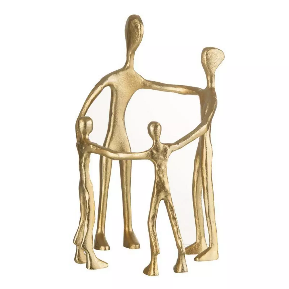 Paris Prix Statuette Déco  Famille en Cercle  31cm Or