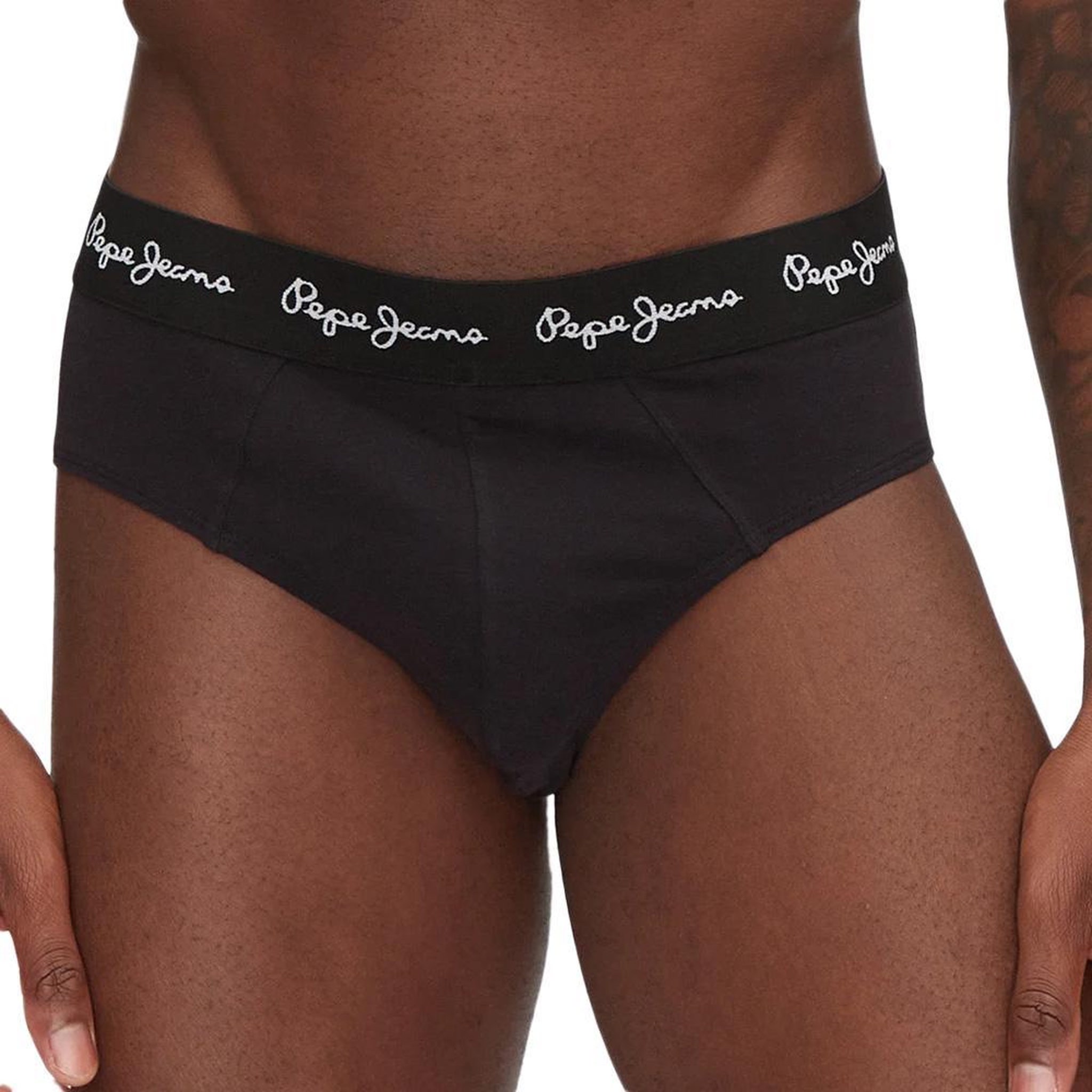 Voir la diapositive 2 : Pepe Jeans x3 Slips Noir Homme Pepe Jeans PMU