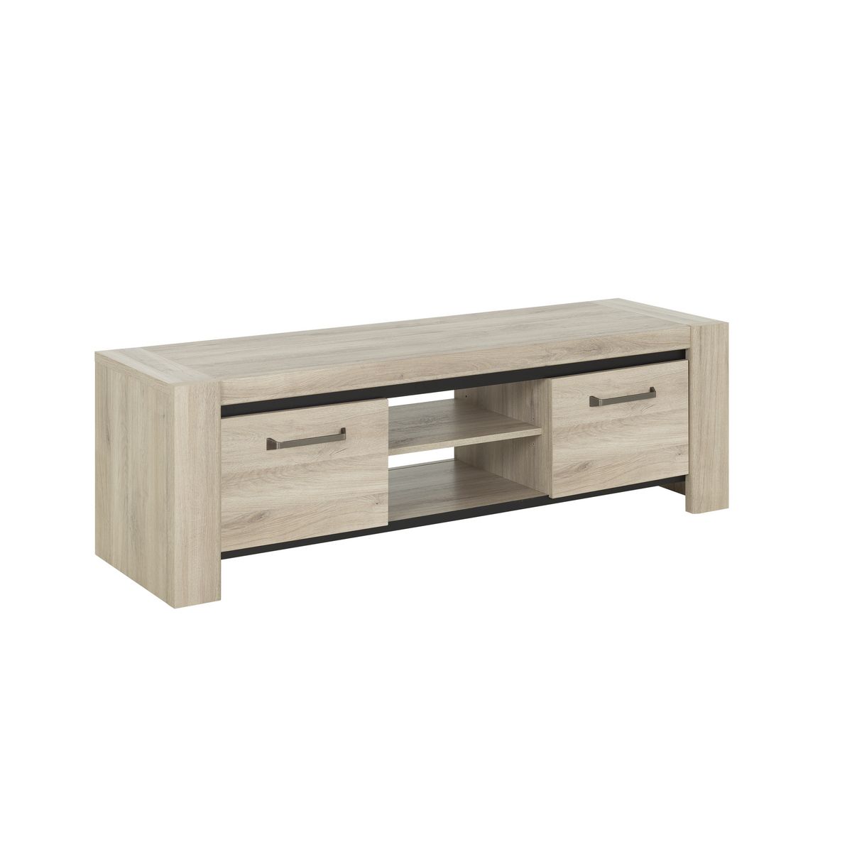 Meuble TV 2 portes  L160xH50xP49cm ROBIN