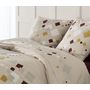 Voir la diapositive 2 : Home collection Parure housse de couette 100% coton 57fils-tigy