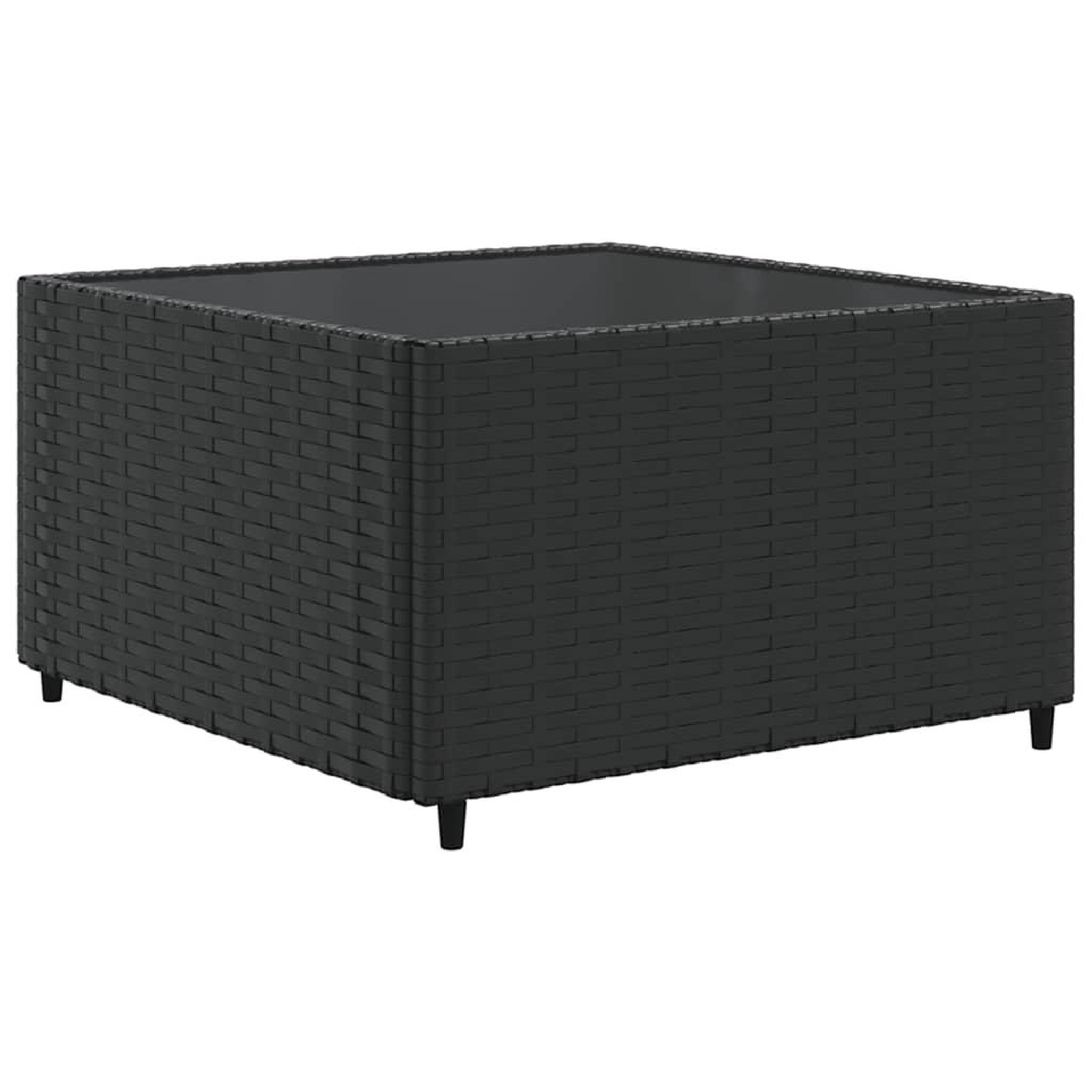 Voir la diapositive 4 : VIDAXL Salon de jardin 6 pcs avec coussins Noir Resine tressee