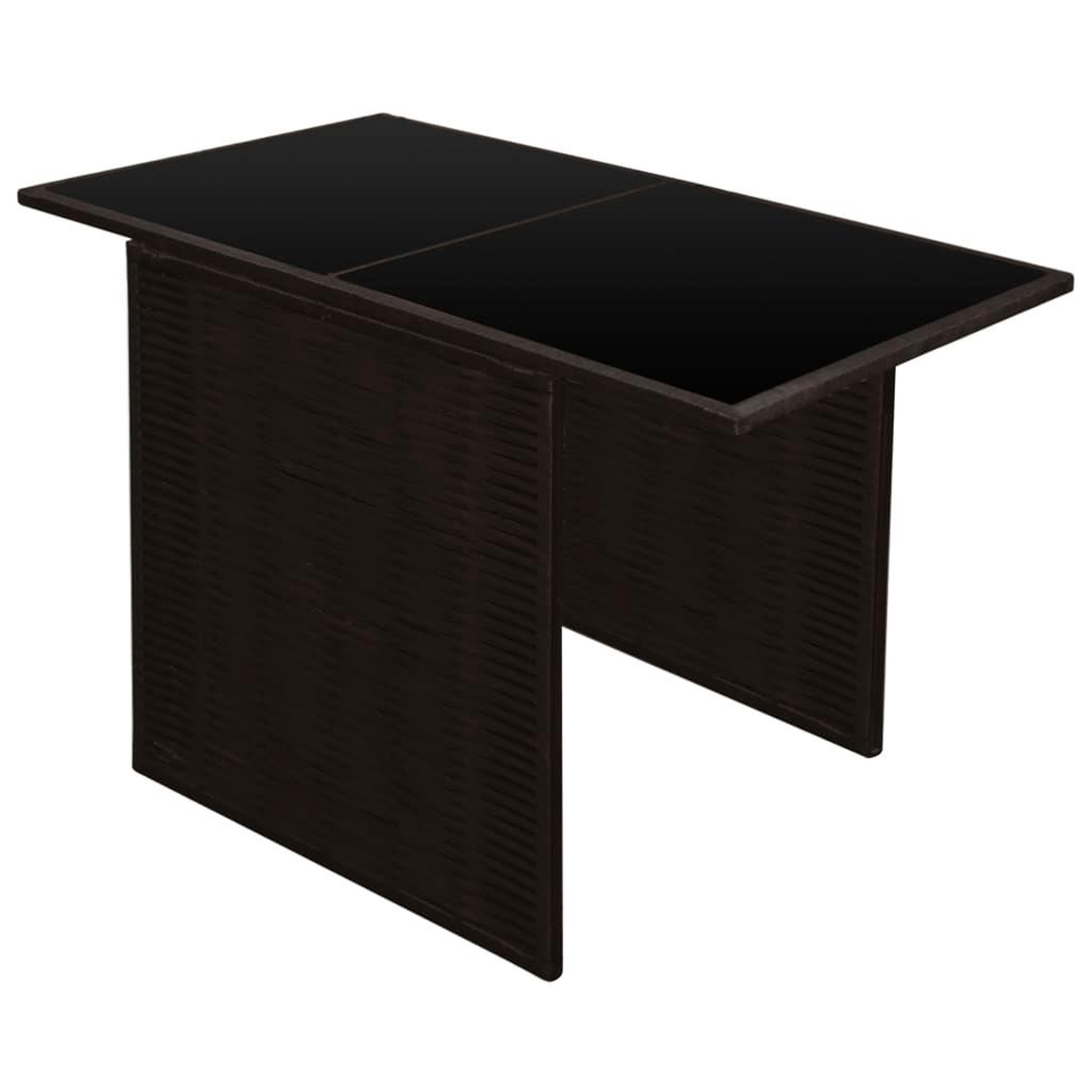 Voir la diapositive 5 : VIDAXL Ensemble de bistro 3 pcs avec coussins resine tressee marron