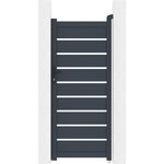 Habitat et Jardin Portillon en aluminium   Bastien  - 100 x 176 cm - Anthracite