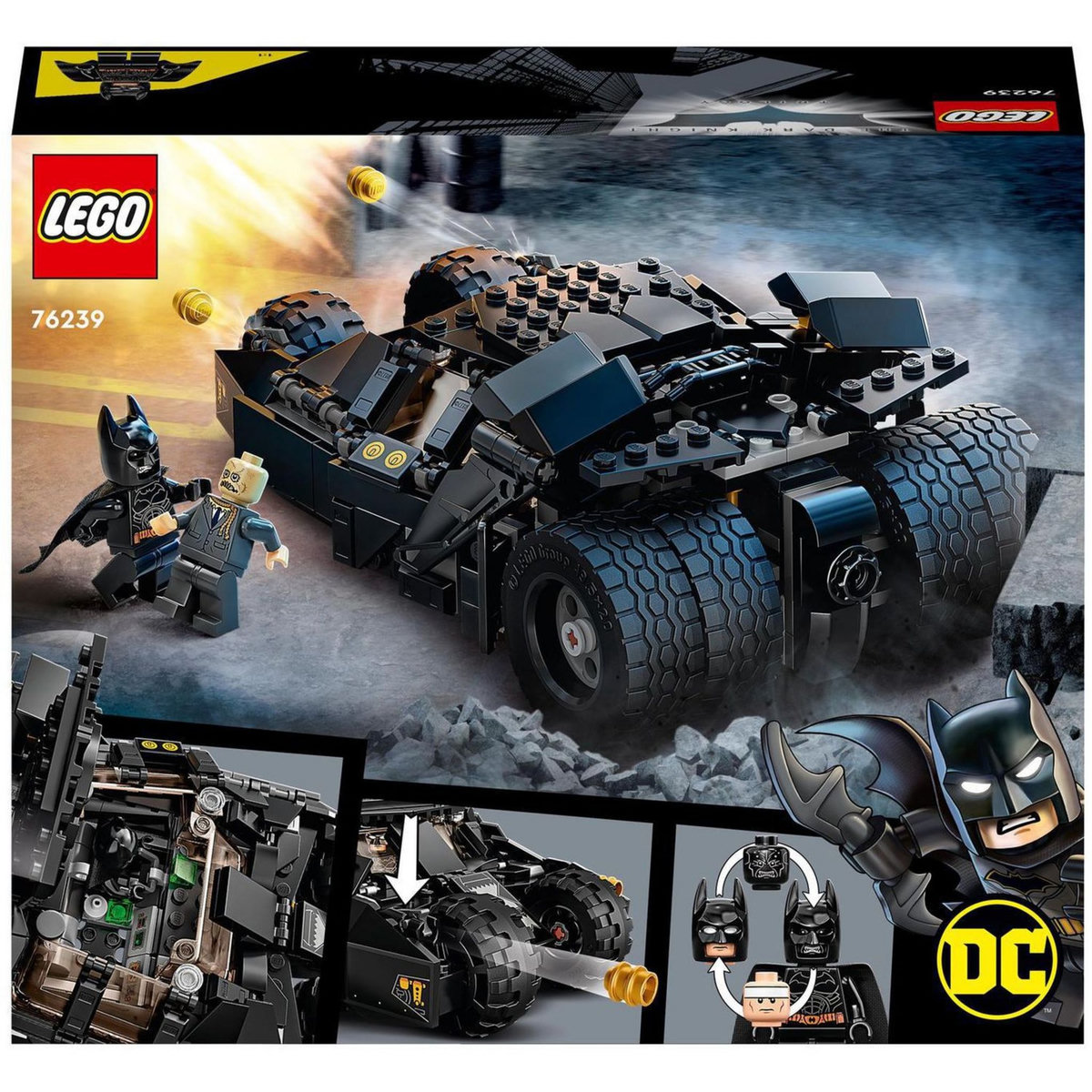 LEGO LEGO DC Batman 76239 La Batmobile Tumbler : La Confrontation avec l&rsquo;Épouvantail, Jouet Voiture