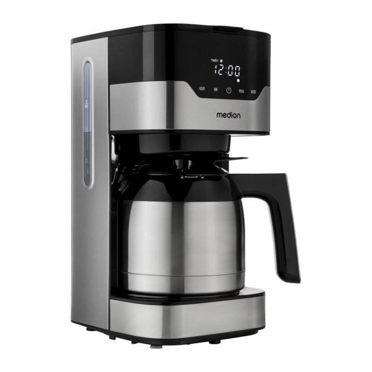 Medion Cafetiere filtre programmable avec carafe - MEDION - MD 18458 - isotherme - 900W - 1,2 L