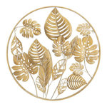 Paris Prix Décoration Murale Ronde en Métal  Jungle  80cm Or