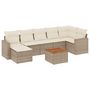 Voir la diapositive 2 : VIDAXL Salon de jardin avec coussins 8 pcs beige resine tressee
