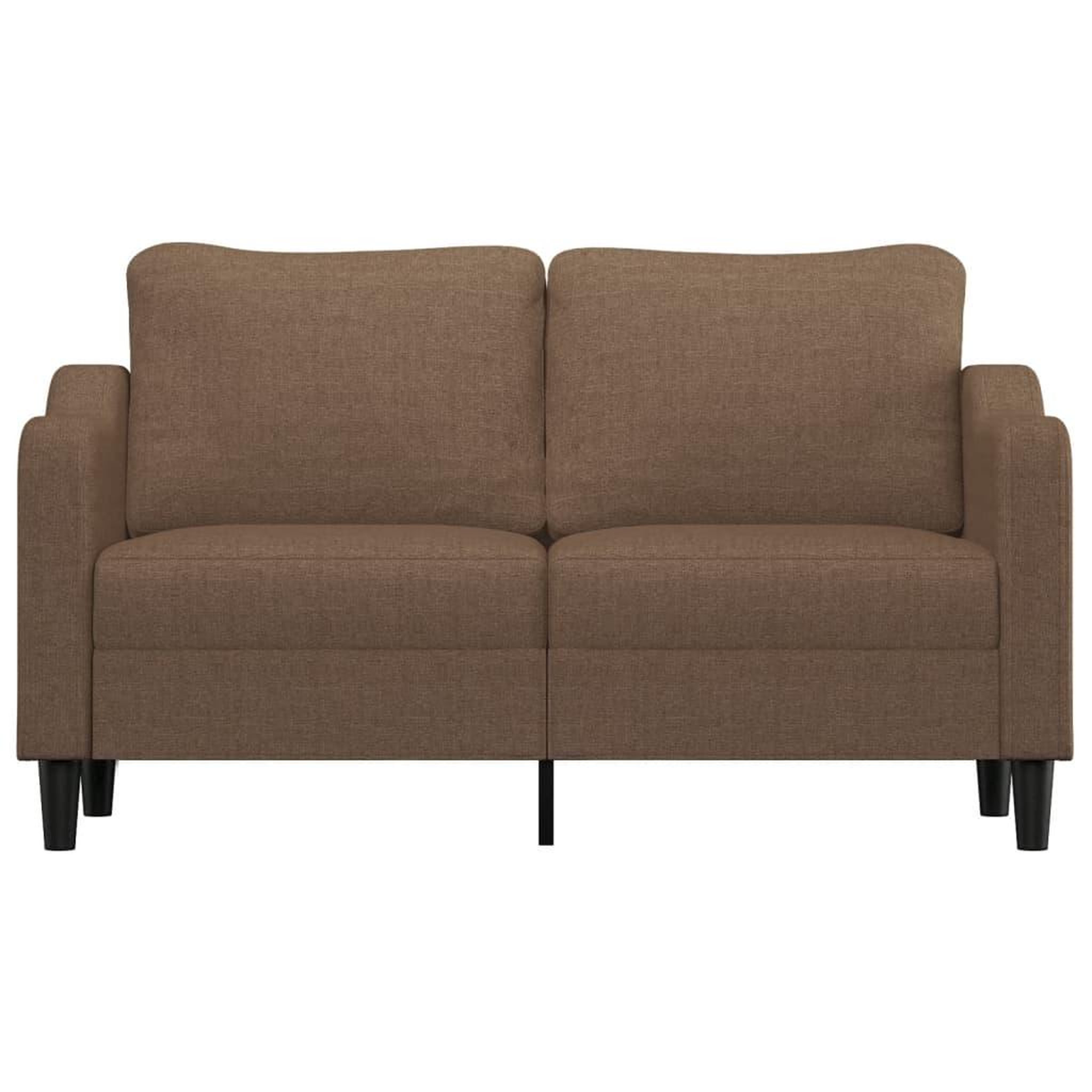 Voir la diapositive 3 : VIDAXL Canape a 2 places Marron 140 cm Tissu