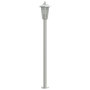Voir la diapositive 5 : VIDAXL Lampadaires d'exterieur 3 pcs argente 120 cm acier inoxydable