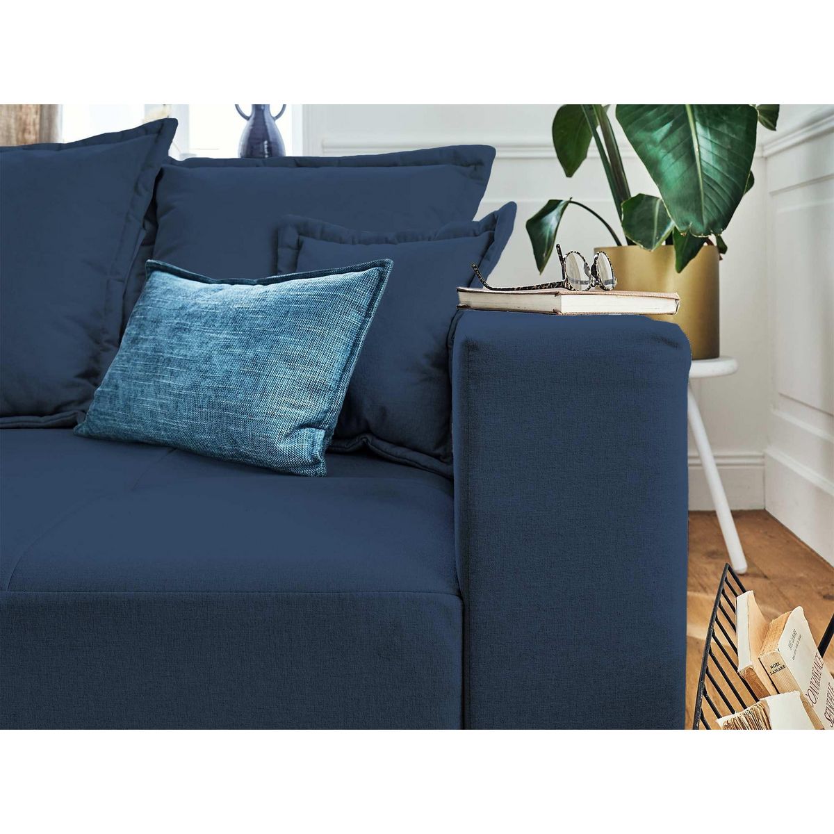 LISA DESIGN Lys - canapé droit 4 places - en tissu