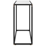 Voir la diapositive 3 : VIDAXL Table console Blanc 80x35x75 cm Verre trempe