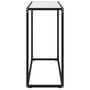 Voir la diapositive 3 : VIDAXL Table console Blanc 80x35x75 cm Verre trempe