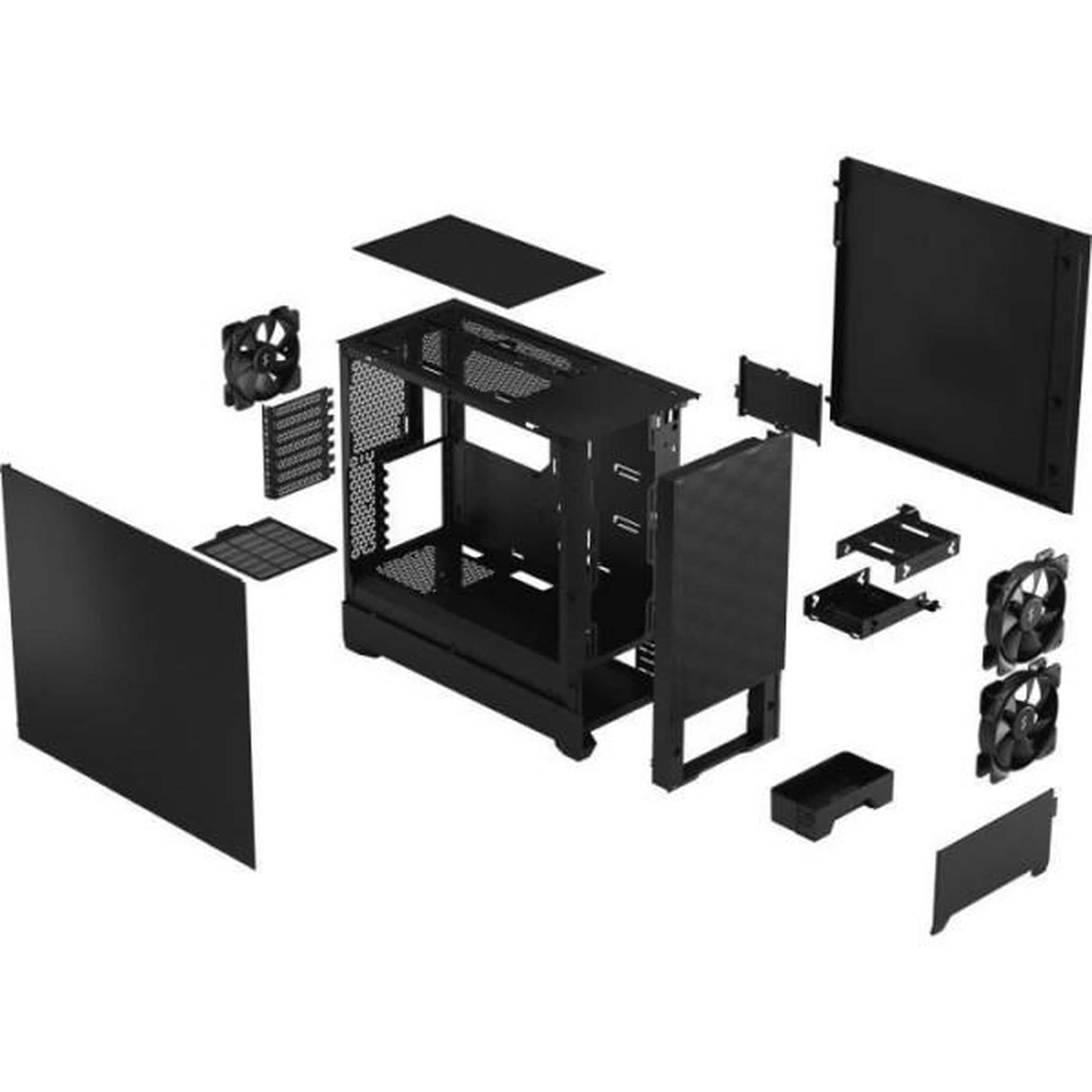 Voir la diapositive 5 : Fractal Design Boîtier PC - FRACTAL DESIGN - Pop Air Black Solid - Noir (FD-C-POA1A-01)