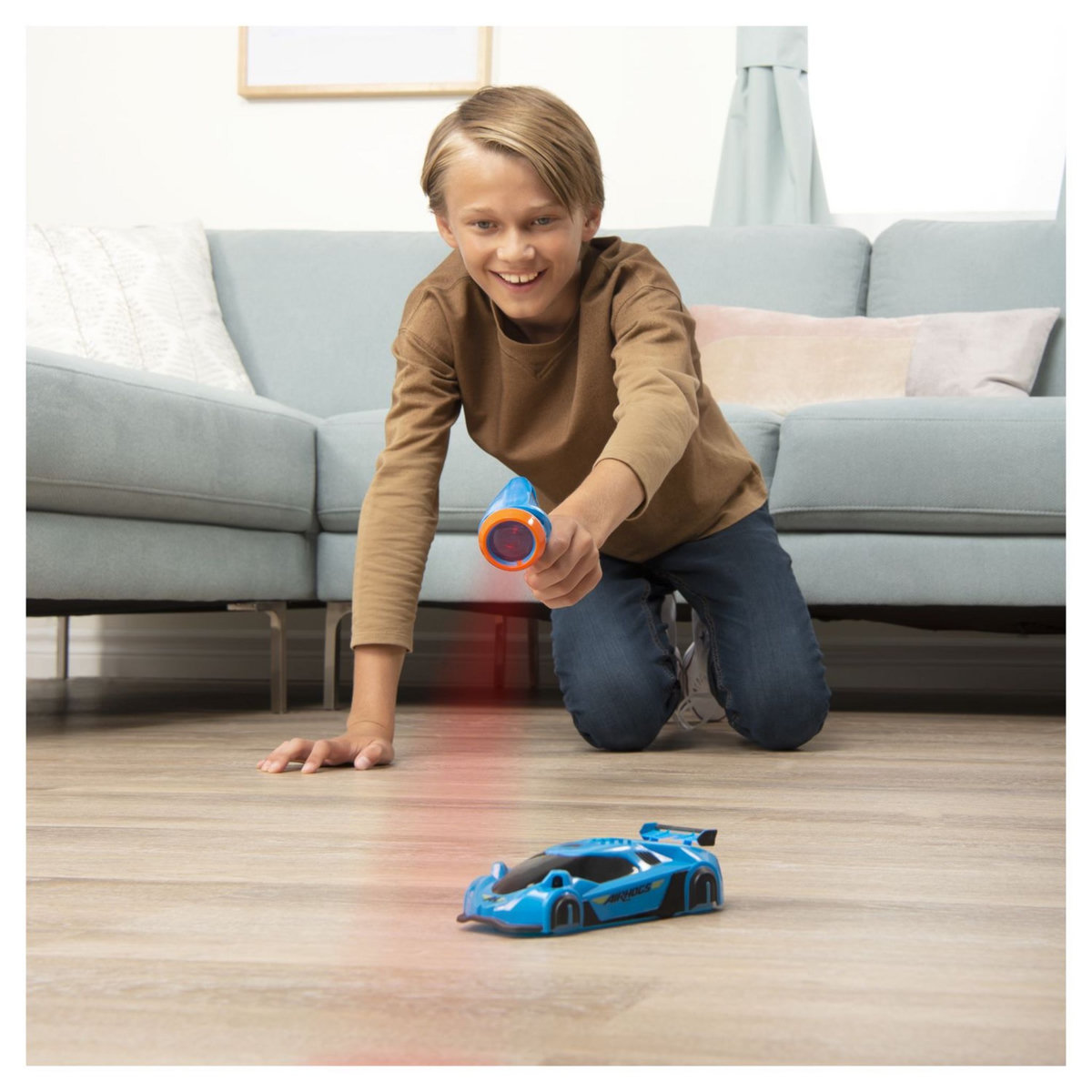 SPIN MASTER Voiture radiocommandée Zero Gravity Laser Bleue Air Hogs