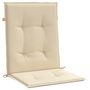 Voir la diapositive 5 : VIDAXL Coussins de chaise de jardin a dossier bas lot de 2 beige