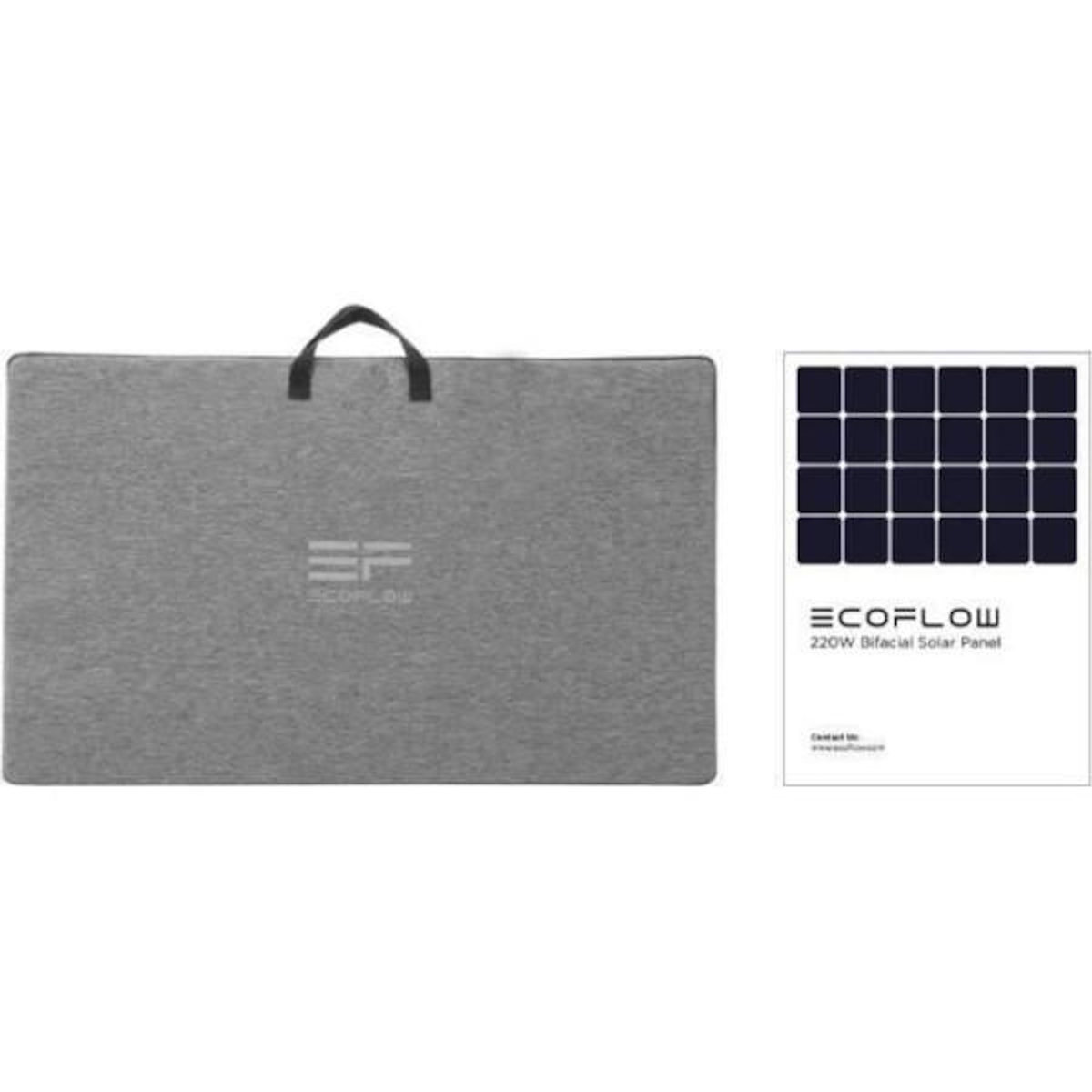 ECOFLOW Panneau solaire 220W silicium monocristallin ECOFLOW IP68