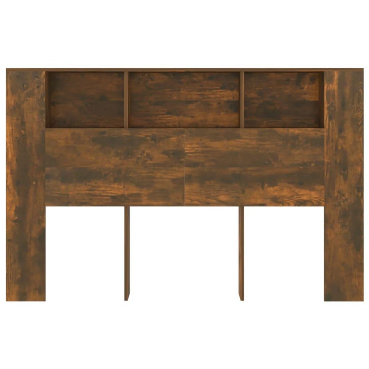 VIDAXL Armoire de tete de lit chene fume 160x18,5x104,5 cm