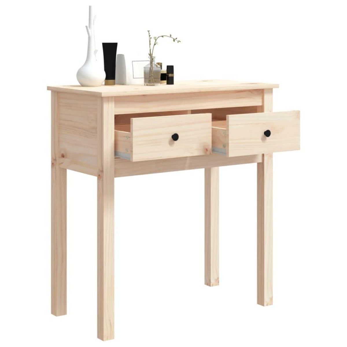 VIDAXL Table console 70x35x75 cm Bois massif de pin