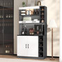 Voir la diapositive 4 : MERAX Buffet de cuisine 4 portes 0 tiroirs