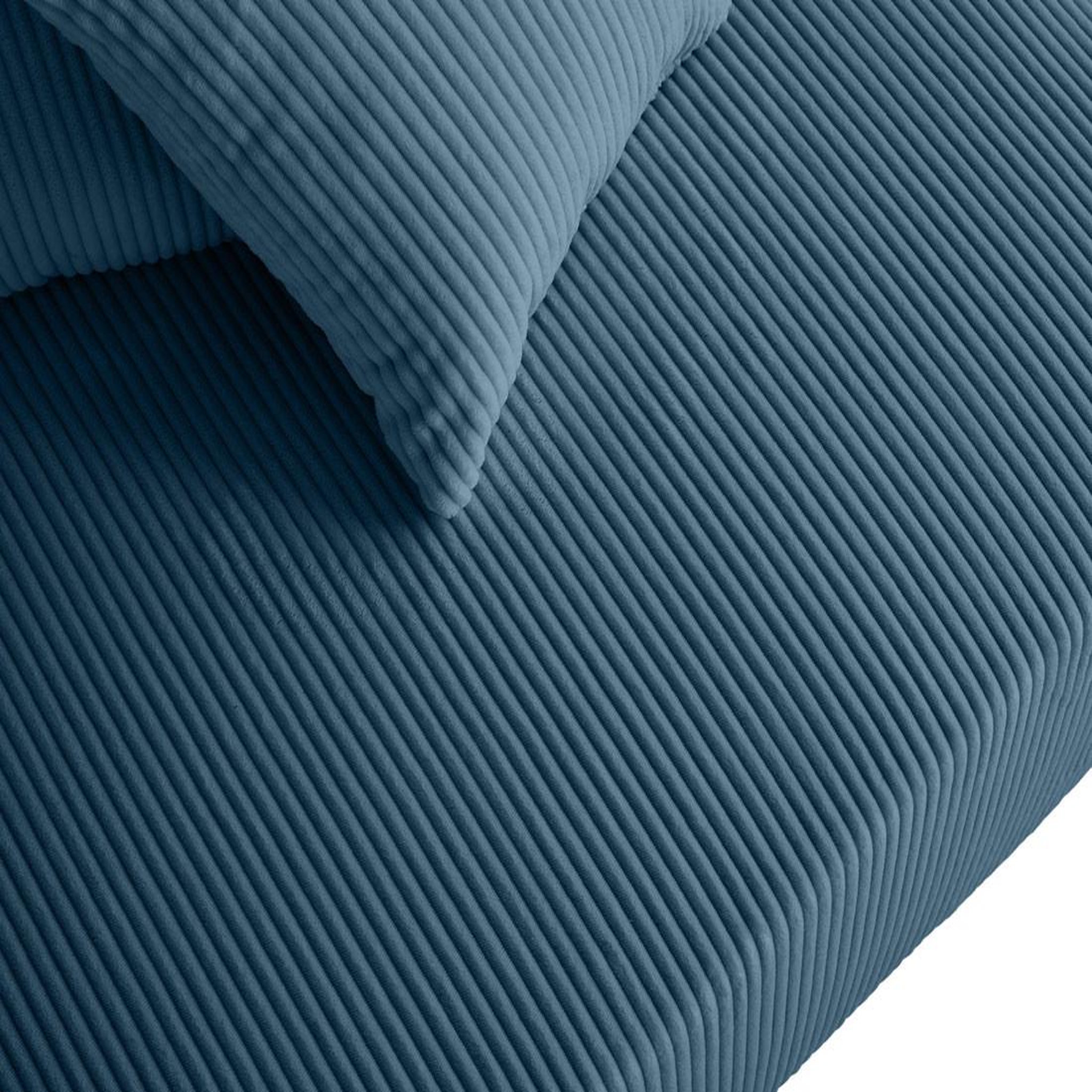 Voir la diapositive 5 : LISA DESIGN Edinburg - module d'assise d'angle gauche - en velours côtelé
