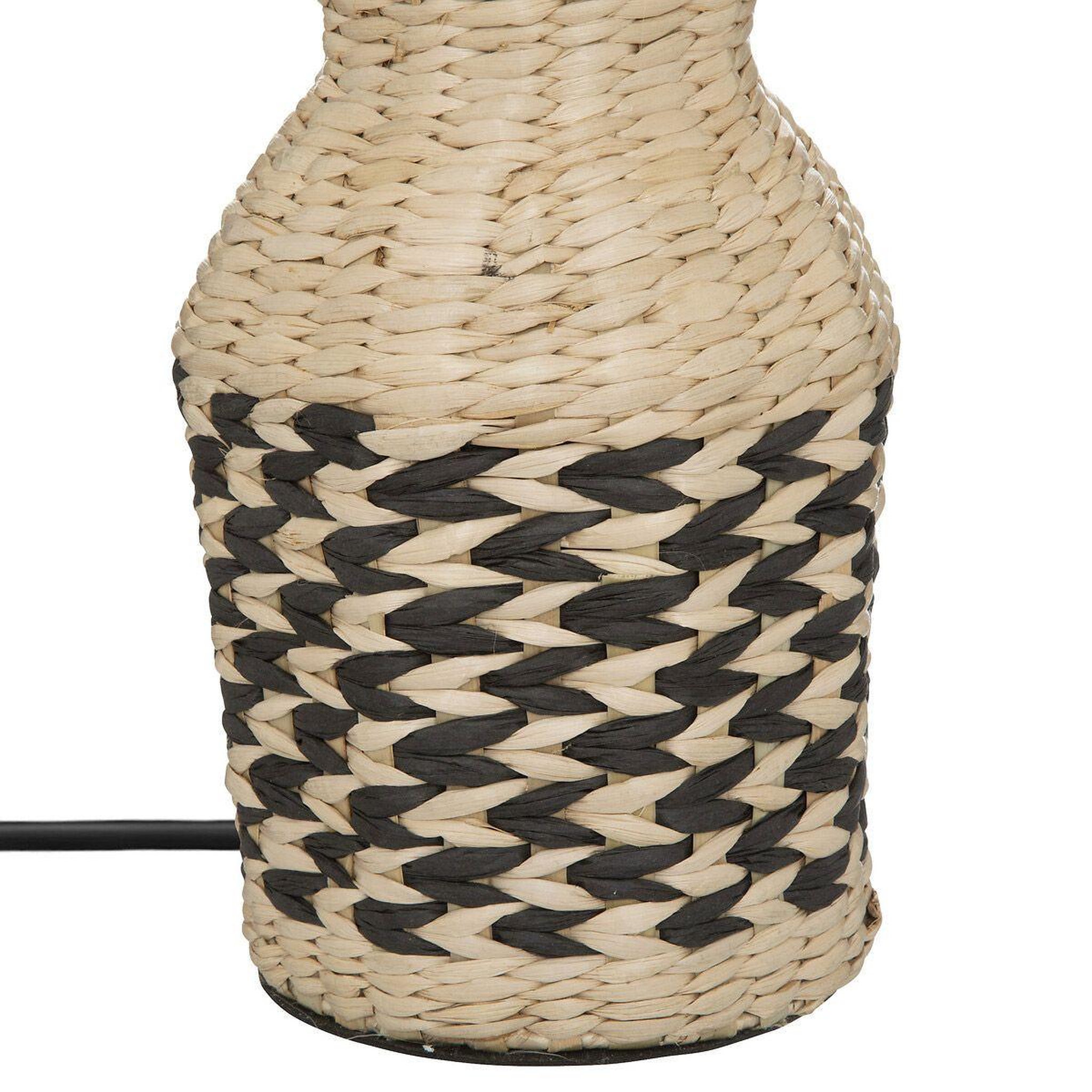 Voir la diapositive 2 : ATMOSPHERA Lampe à poser design  mena  49cm noir & naturel