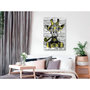 Voir la diapositive 2 : Paris Prix Tableau Imprimé  Giraffe with Pipe Yellow
