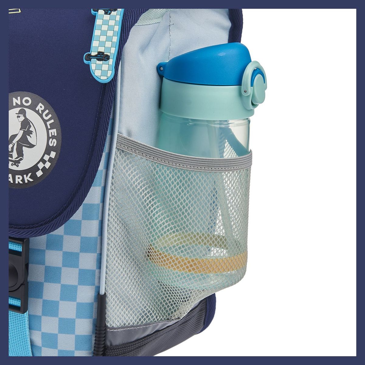 AUCHAN Cartable 41 cm bleu SKATE