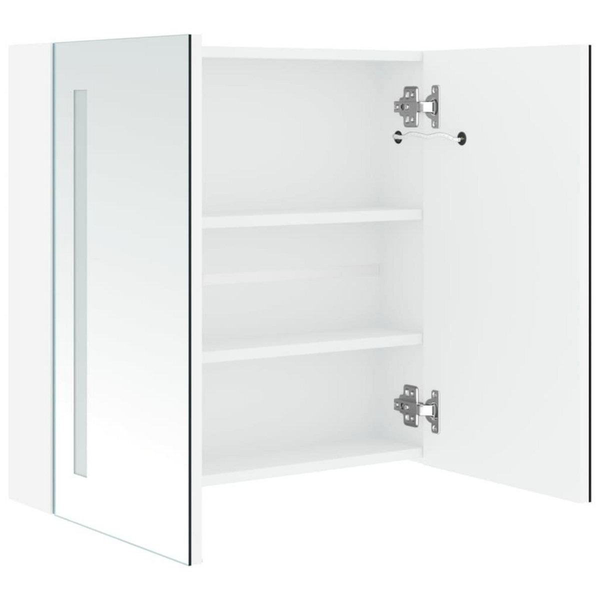 VIDAXL Armoire de salle de bain a miroir LED 60x14x62 cm