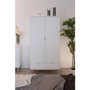 Voir la diapositive 2 : MARKET24 Armoire de chambre - GÖTEBORG 61 - Chene sonoma / Blanc - 2 portes battantes - 90 x 55 x 180 cm