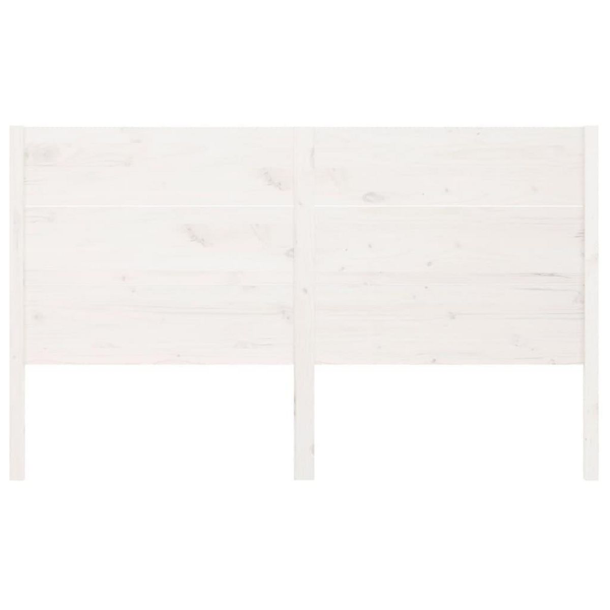 VIDAXL Tete de lit Blanc 206x4x100 cm Bois massif de pin