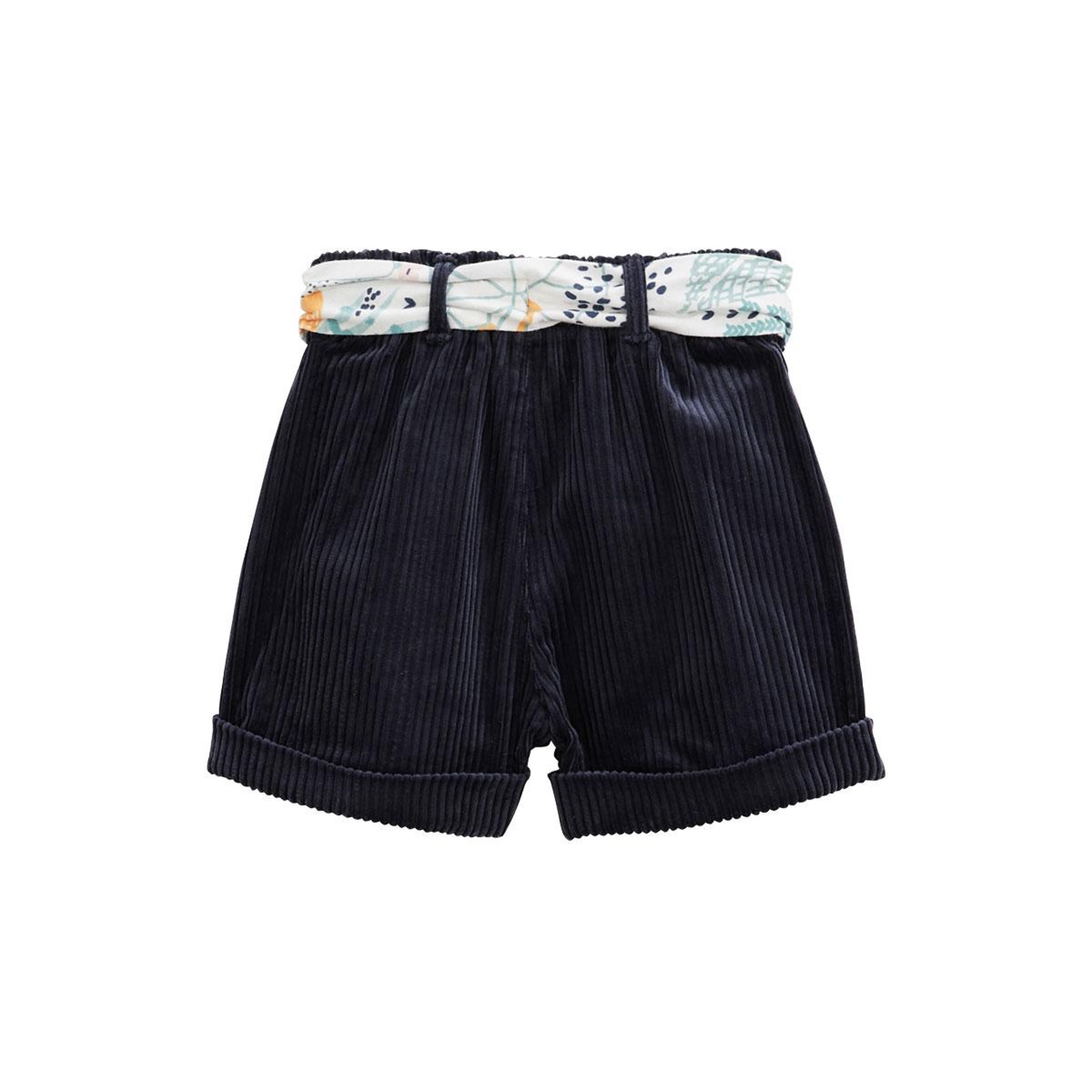 Voir la diapositive 2 : Petit Béguin Short bébé en velours côtelé Holamuchacha