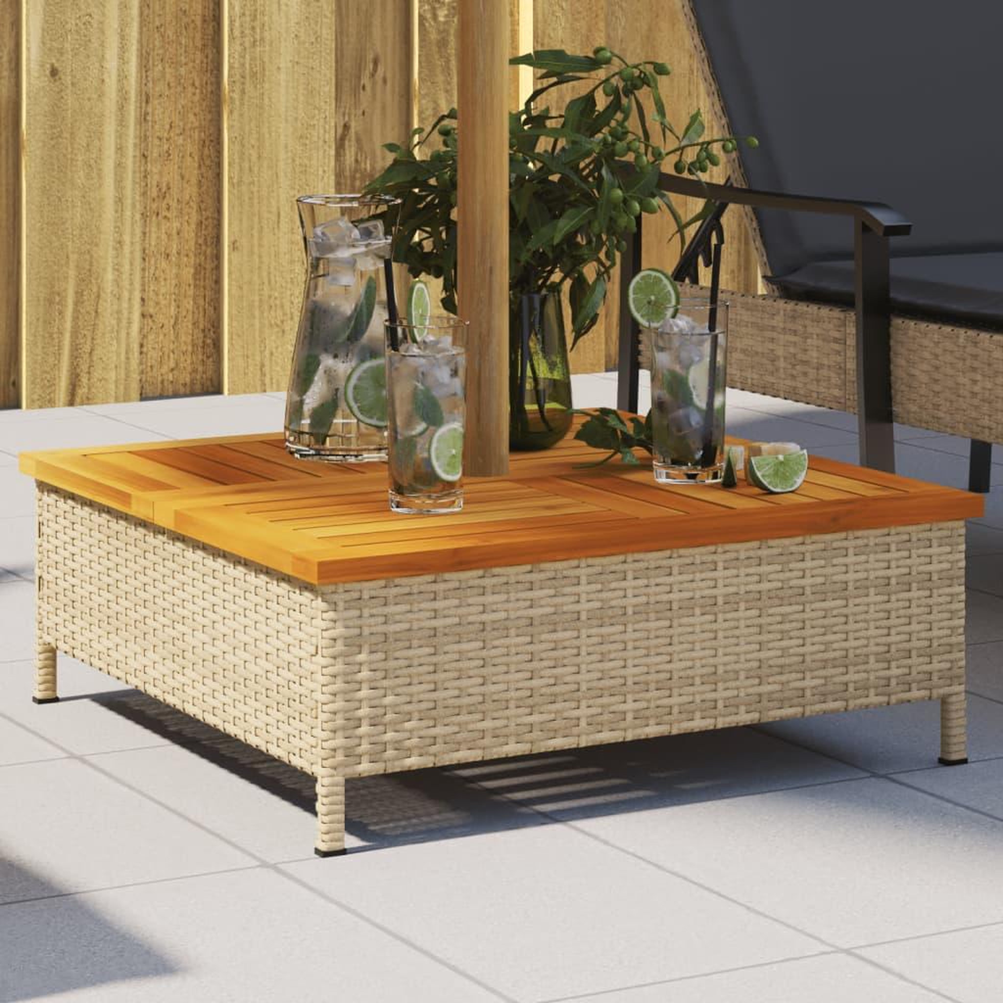 VIDAXL Couvercle de base de parasol beige 70x70x25 cm