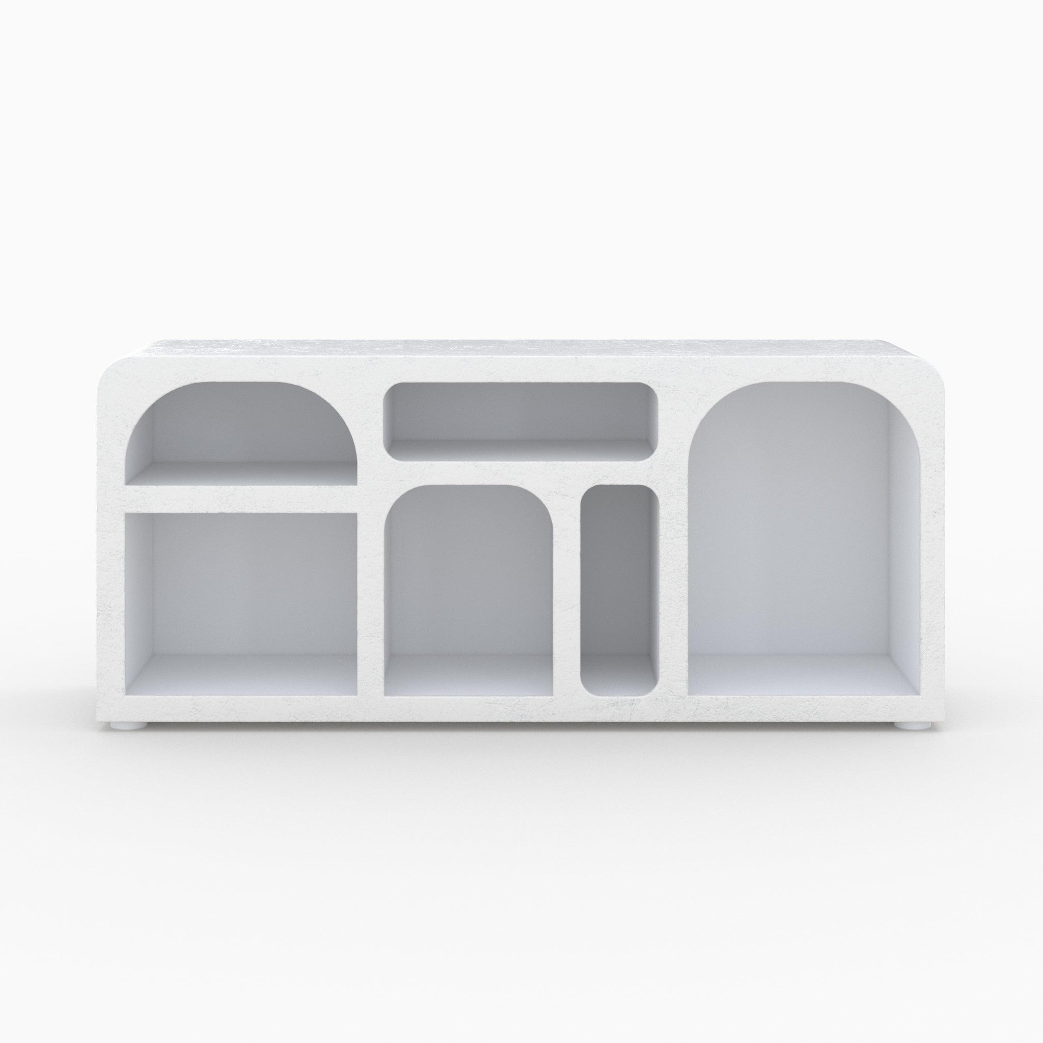 MAISON PAVANE Buffet en plâtre blanc cassé 160 cm-fira